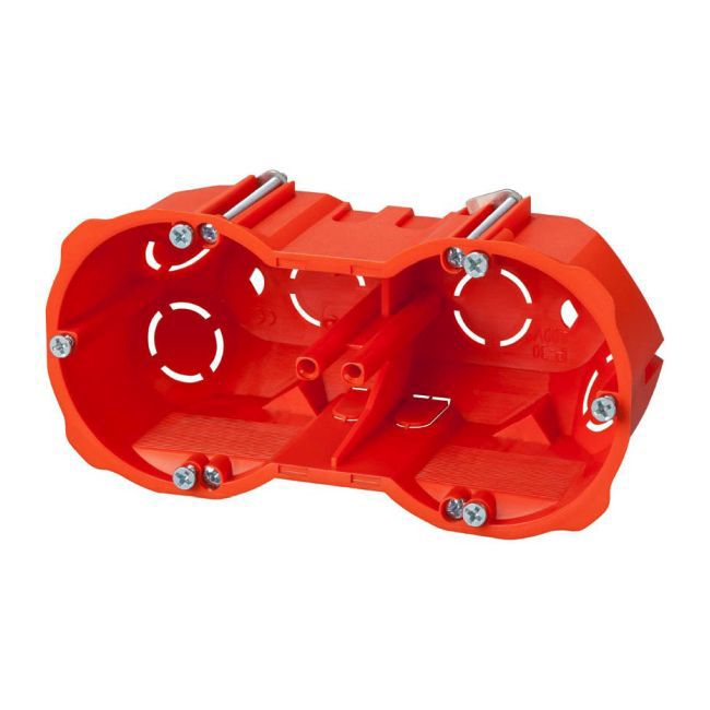 Indbygningsdåse til gipsplader Elektro-Plast 2 x 60 dyb