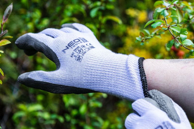 NEO TOOLS arbejdshandsker i polyester med bomuldsblanding, str. 10, flerfarvet, 1 par