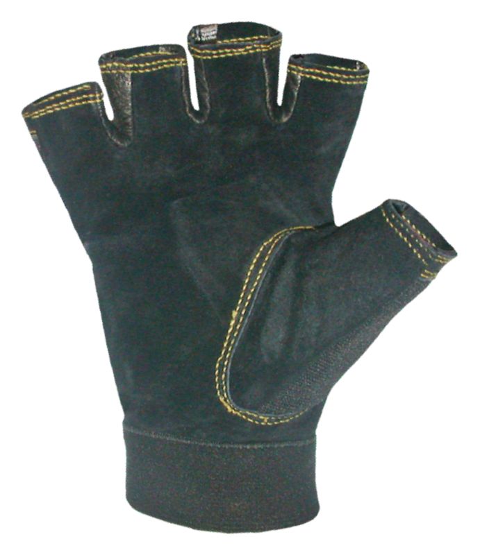 Caterpillar XL læderarbejdshandsker uden fingre, 1 par