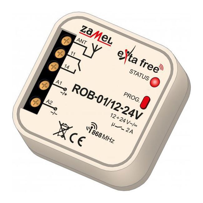 Radiobaseret portmodtager Zamel ROB-01/12 - 24 V