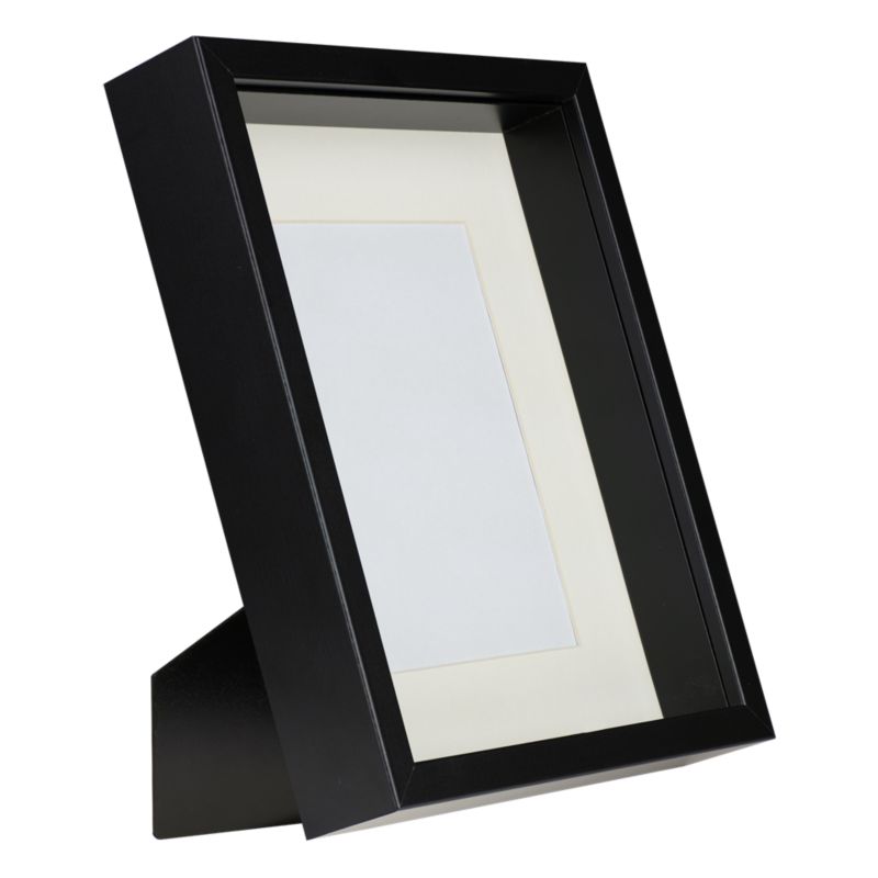 3D box ramme BD art dyb 21x30 A4 med passepartout sort 1 stk.