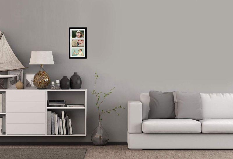 BD Art ramme 18x35 cm til 3 billeder, sort, 1 stk.