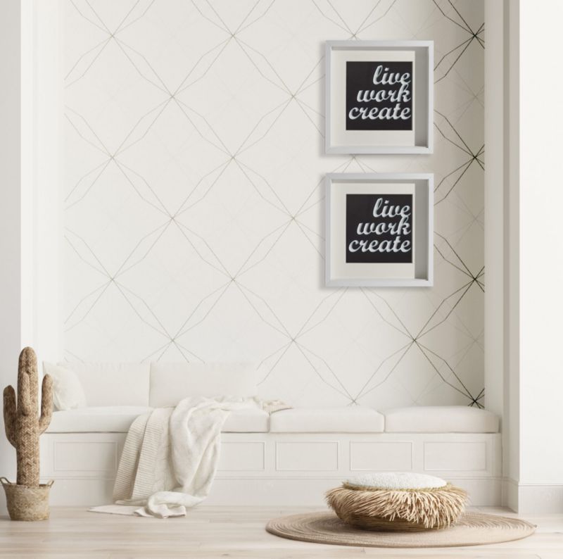 3D billedramme BD art box 50x50 cm dyb hvid 1 stk.