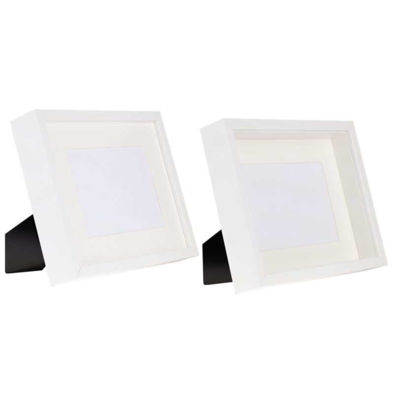 BD art Shadow Box dyb billedramme 20x25 cm hvid 1 stk.