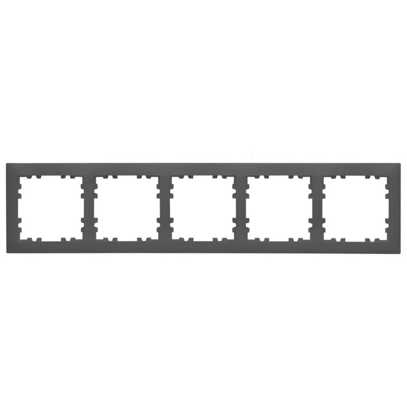 Femdobbelts indbygningsramme Polmark Verona basalt