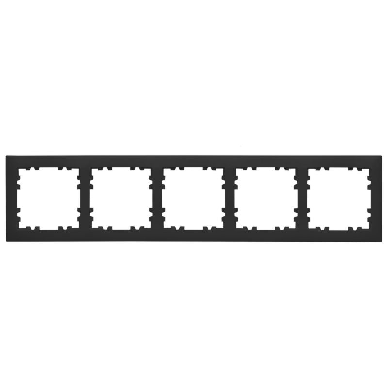 Fem‑dobbelt ramme Polmark Verona mat‑sort