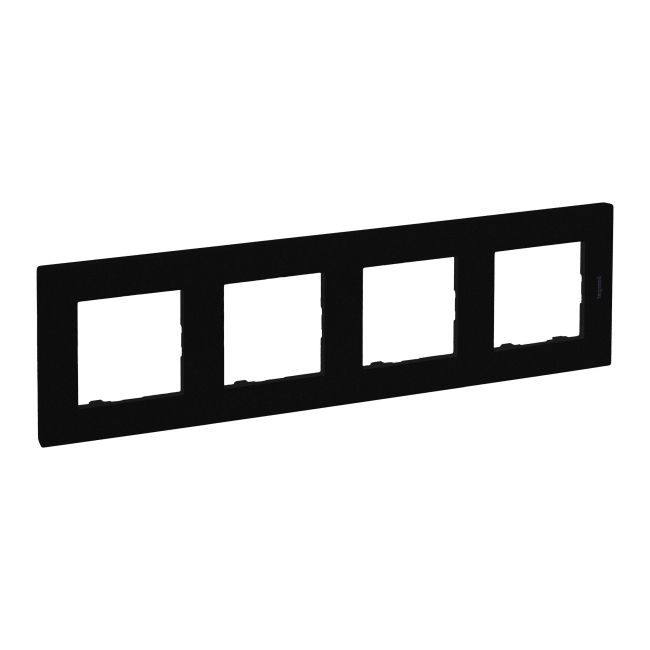 Legrand Niloe Step firedobbelt ramme i sort