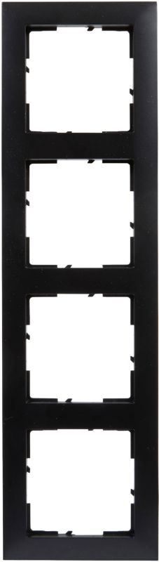 Legrand Suno sort firedobbelt ramme