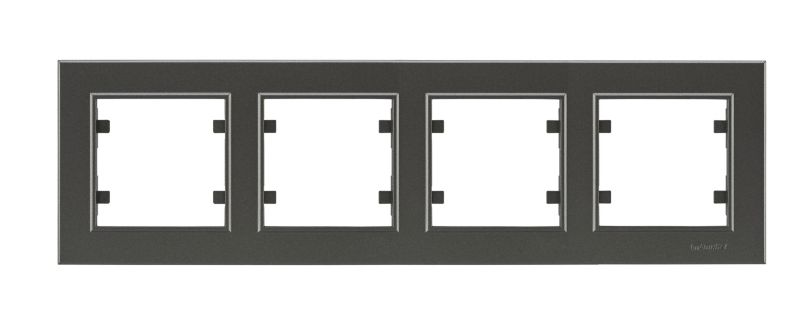 Makelf Karea antracit fire‑plads ramme