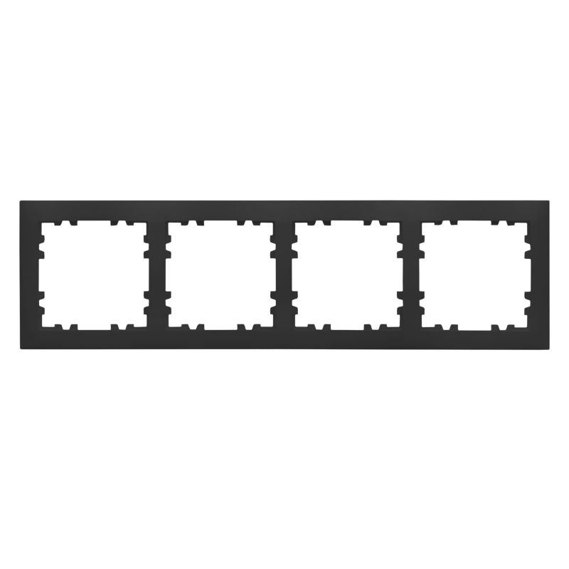 Polmark Verona firedobbelt ramme i mat-sort