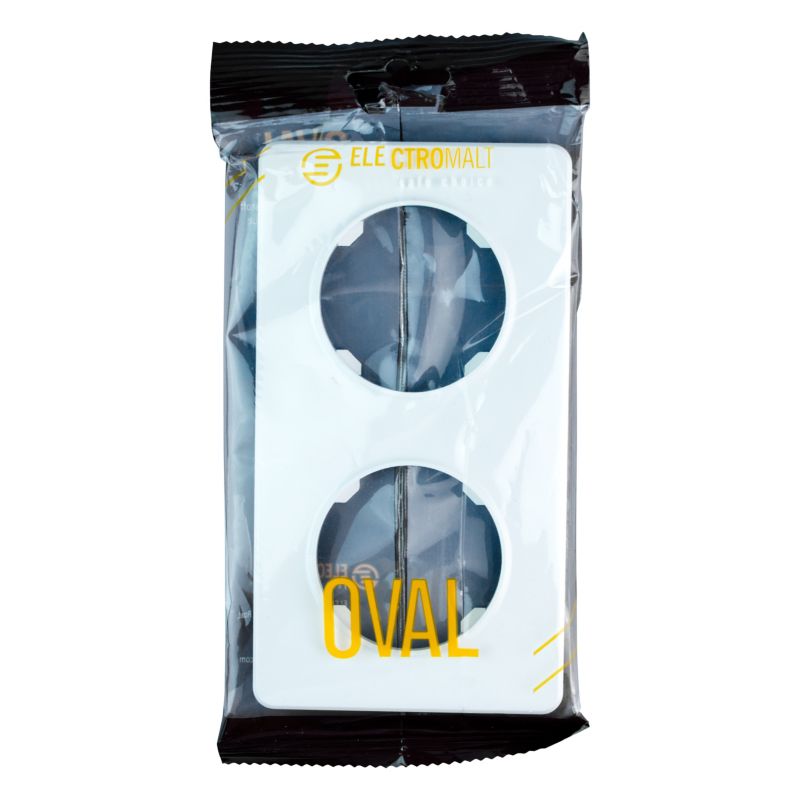 Dobbelt ramme DPM Solid Oval hvid