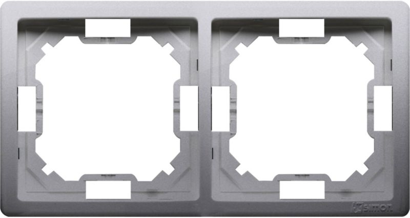 Dobbeltramme Kontakt-Simon Basic inox