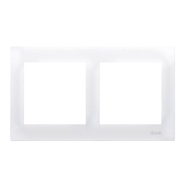 Dobbelt ramme Kontakt-Simon S54 hvid