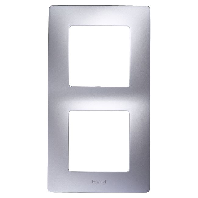 Dobbelt ramme Legrand Niloe i aluminium