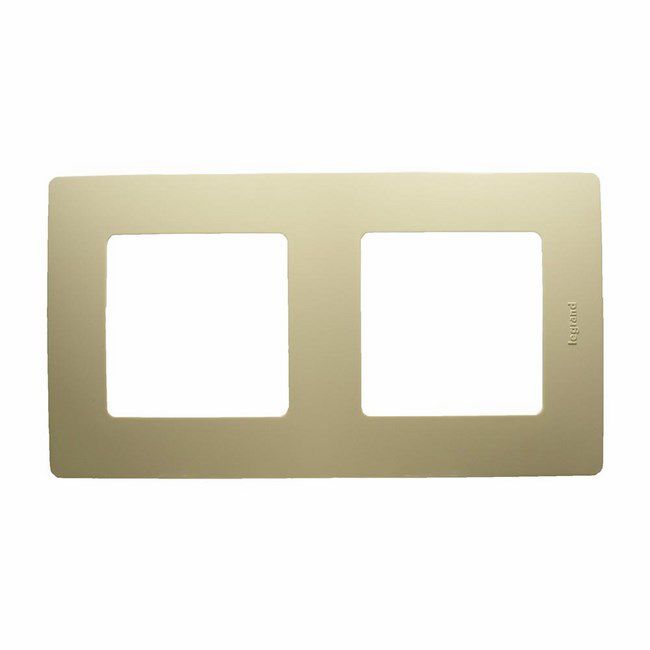 Dobbelt ramme Legrand Niloe i cremefarve