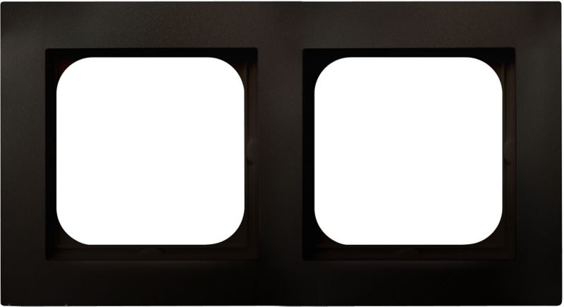 Dobbelt ramme Ospel As i chokolade-metallic