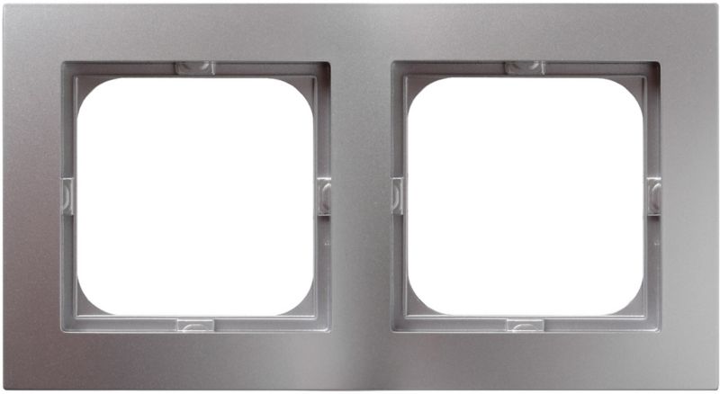 Dobbelt ramme Ospel As sølv