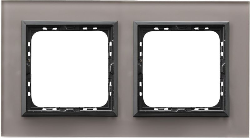 Dobbeltramme Ospel As i gråt glas