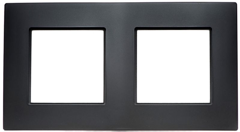 Dobbeltramme Rosa mat-sort