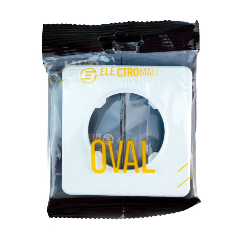 DPM Solid Oval enkelt ramme i hvid