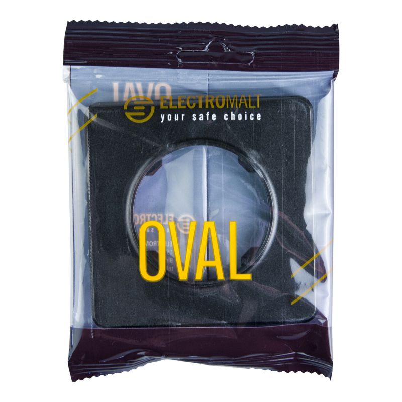 DPM Solid Oval enkelt ramme i mat-sort