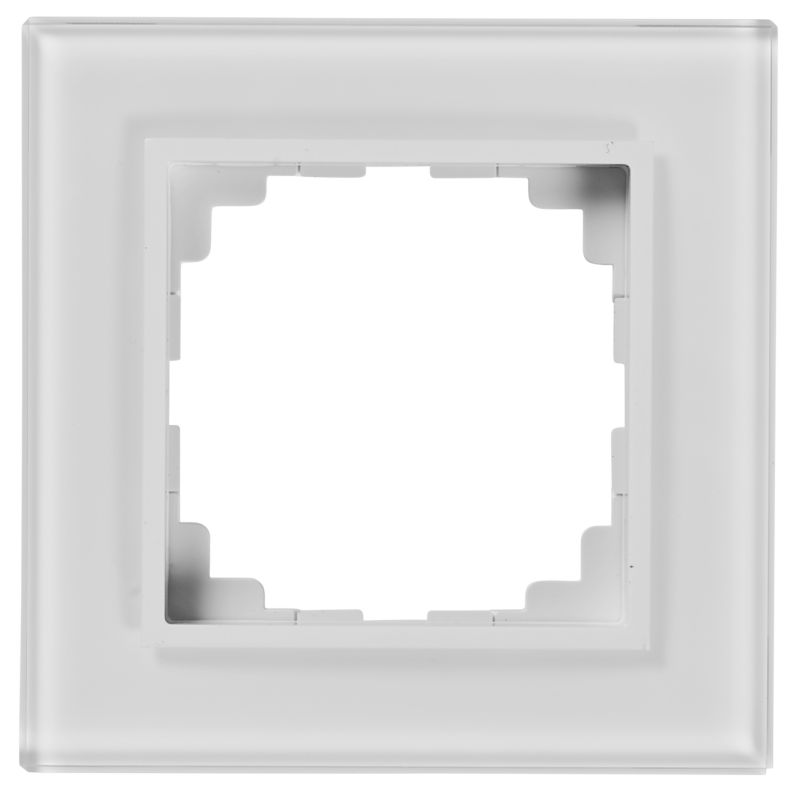 Elektro-Plast Vestra enkelt ramme i hvidt glas