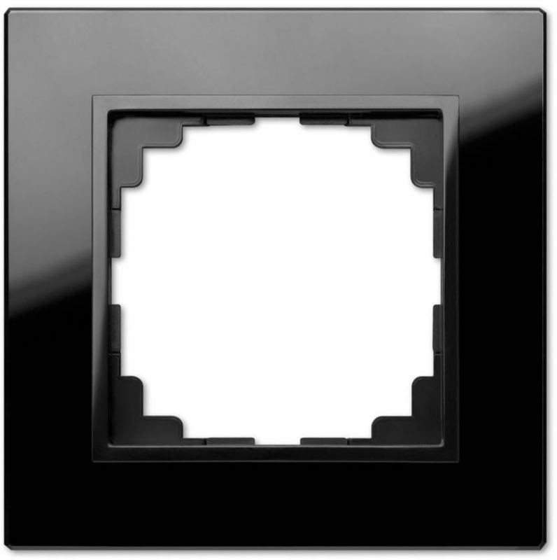 Elektro-Plast Vestra enkelt ramme i sort glas