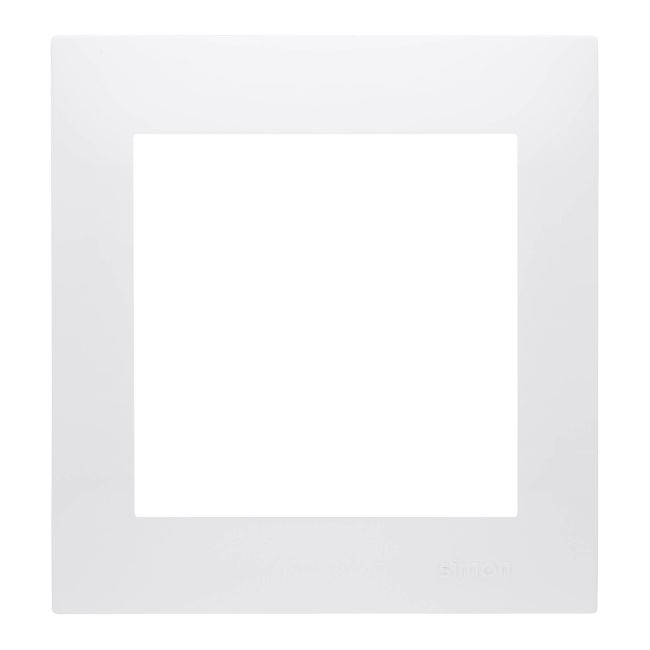 Kontakt-Simon S54 enkelt ramme i hvid