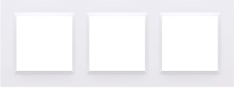 Universel hvid tredobbelt ramme Kontakt-Simon S10 til indbygning