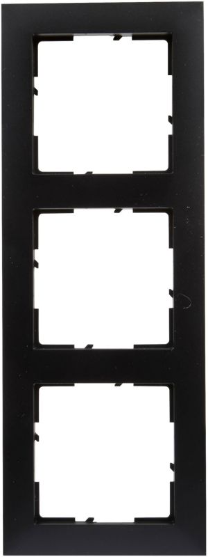 Legrand Suno tredobbelt ramme i mat-sort