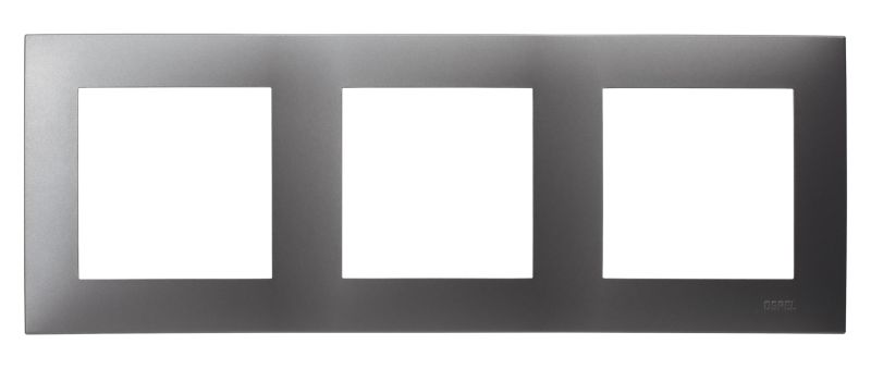 Ospel Szafir grå tredobbelt indbygningsramme