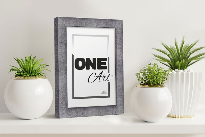 Hekla stående ramme 9x13 MDF lille betonramme 1 stk.