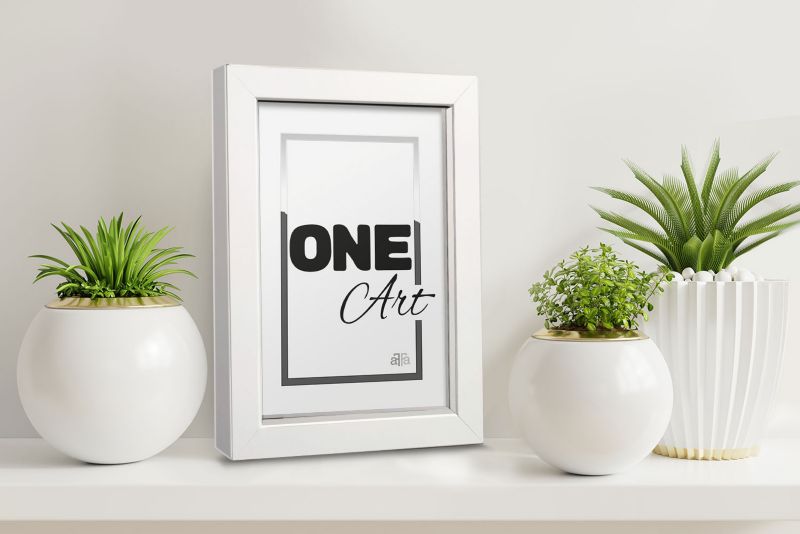 Hekla stående ramme 9x13 MDF lille ramme hvid 1 stk.