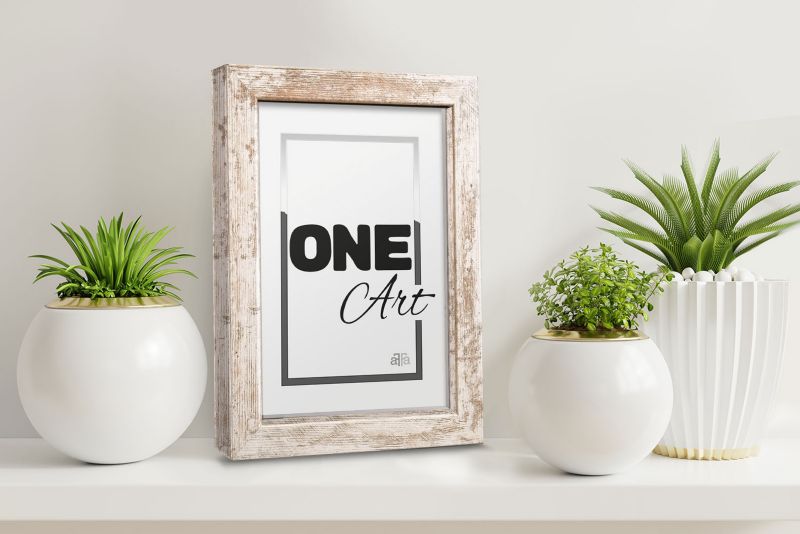 Hekla stående ramme 9x13 MDF ramme lille blegnet fyrretræ 1 stk.