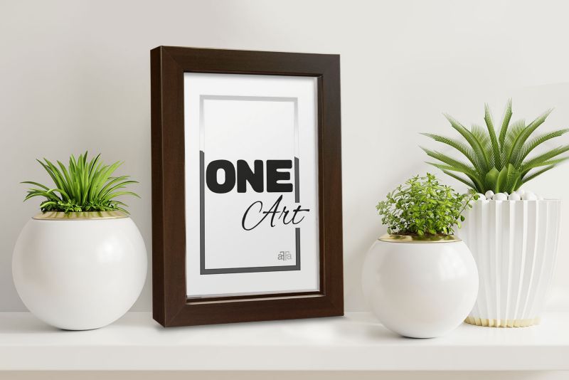 Hekla stående ramme 9x13 MDF lille brun 1 stk.