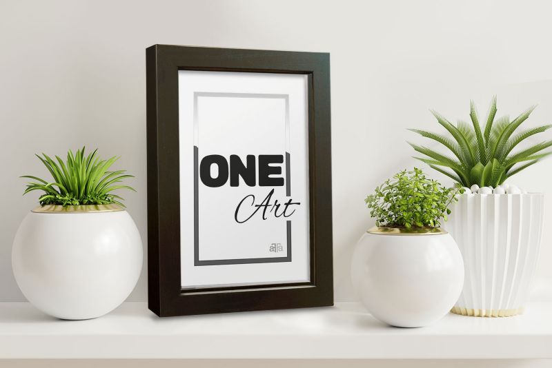 Hekla stående ramme 9x13 MDF lille sort 1 stk.