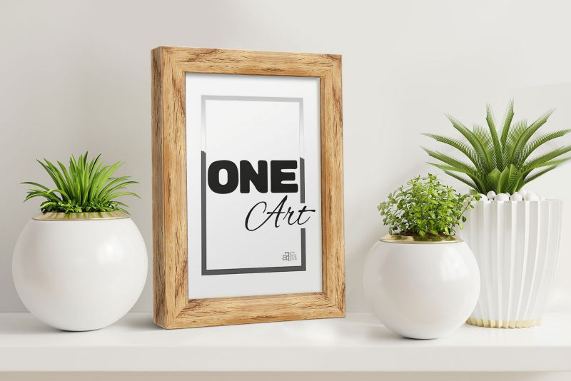 Hekla stående ramme 9x13 MDF lille ramme naturlig 1 stk.