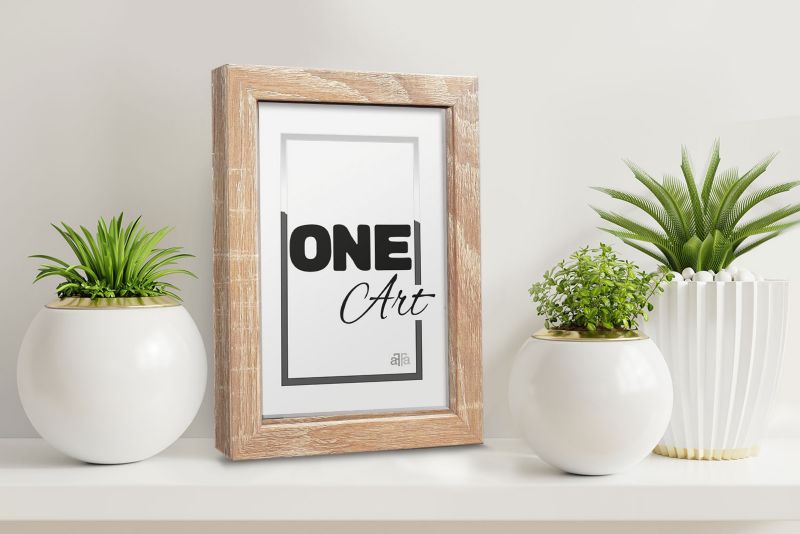 Hekla stående ramme 9x13 MDF lille ramme lys sonoma 1 stk.