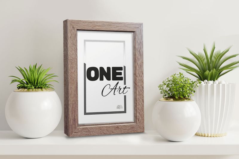 Hekla stående ramme 9x13 MDF lille ramme sonoma trøffel 1 stk.