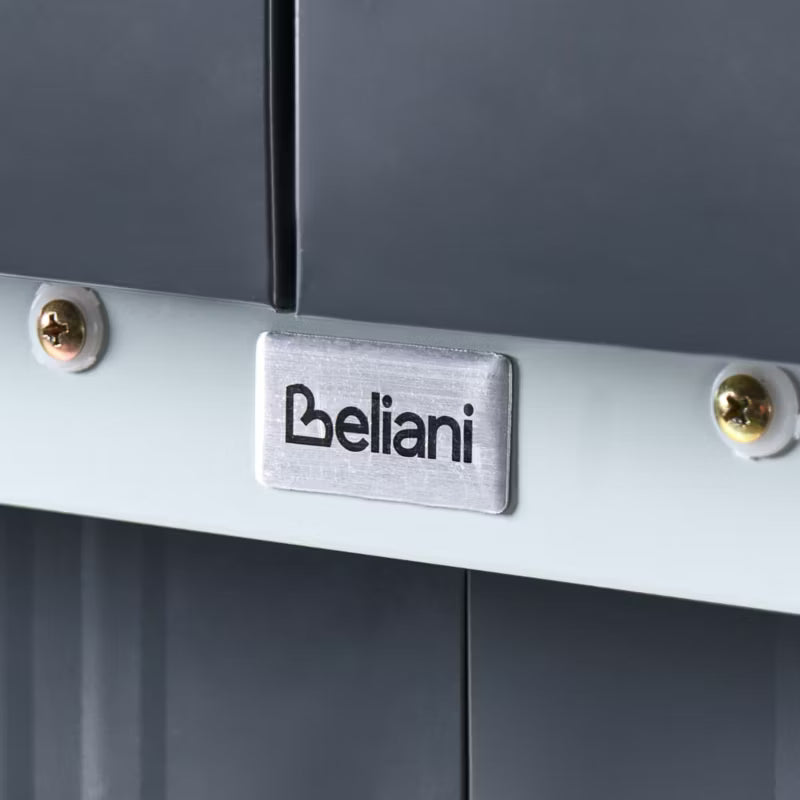 Redskabsskur Cirella 194x118 cm Grafit Metal