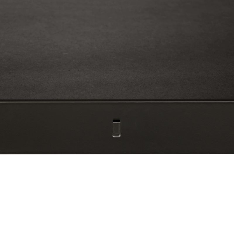 Fritstående metalreol 179 x 80 x 40 cm med 5 hylder og 120 kg bæreevne, mat-sort