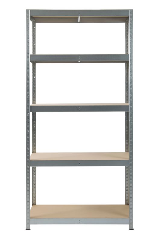 Metalkas metalreol 180 x 90 x 40 cm med 5 hylder og 175 kg bæreevne