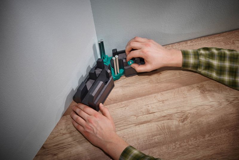 Justerbar vinkelmåler og geringsboks til 100 mm wolfcraft 6948200