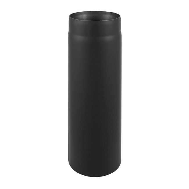 Røgrør 160 mm 1 m Sort Stål
