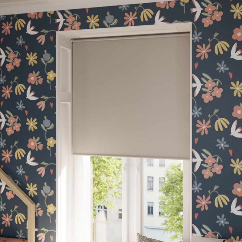 GoodHome Boreas rullegardin 87 x 160 cm i perlegrå