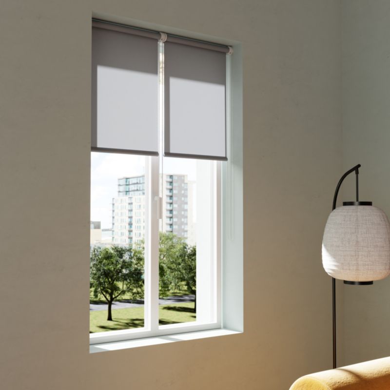 GoodHome Halo rullegardin 37 x 160 cm grå