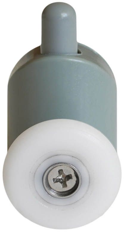 Armazi nedre enkelt hjul til brusekabiner 23 mm grå 2 stk.