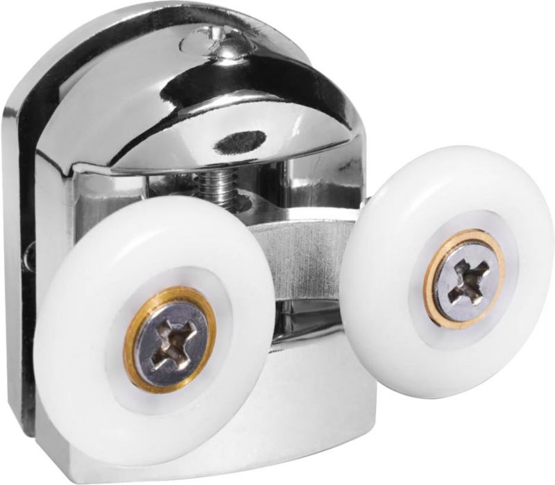 Øverste Armazi-ruller til kabiner 25 mm krom 2 stk.