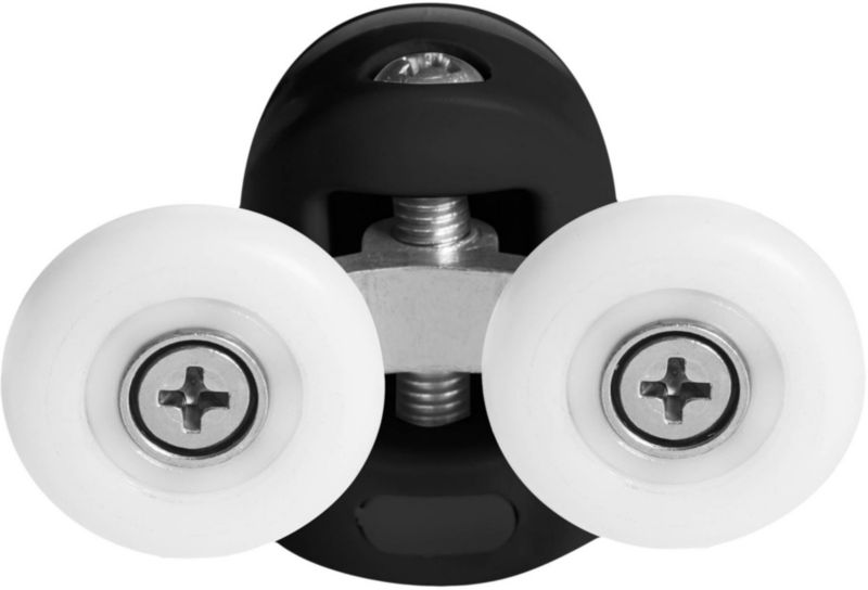 Øverste sorte ruller til Armazi-brusekabiner 23 mm, 2 stk.