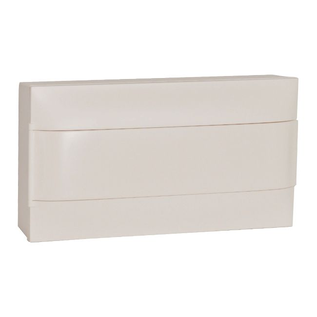 Legrand vægmonteret tavle 1 x 18 moduler med hvide døre